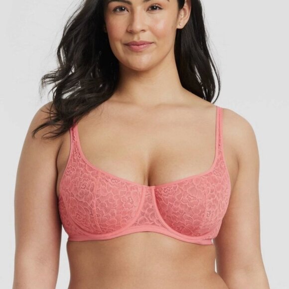 Lace Balconette Bra Like New 34DDD - Picture 1 of 5